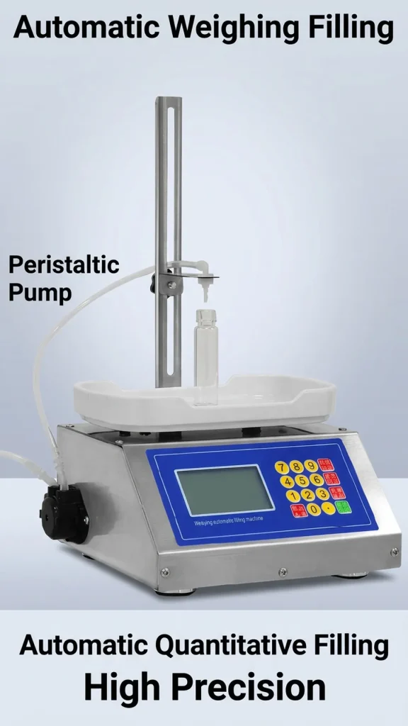 Semi-automatic High Precision Plastic Packaging Liquid Machine for Milk Juice Liquor Cream Beverage Soy Sauce Liquid Soap - Detail image 1