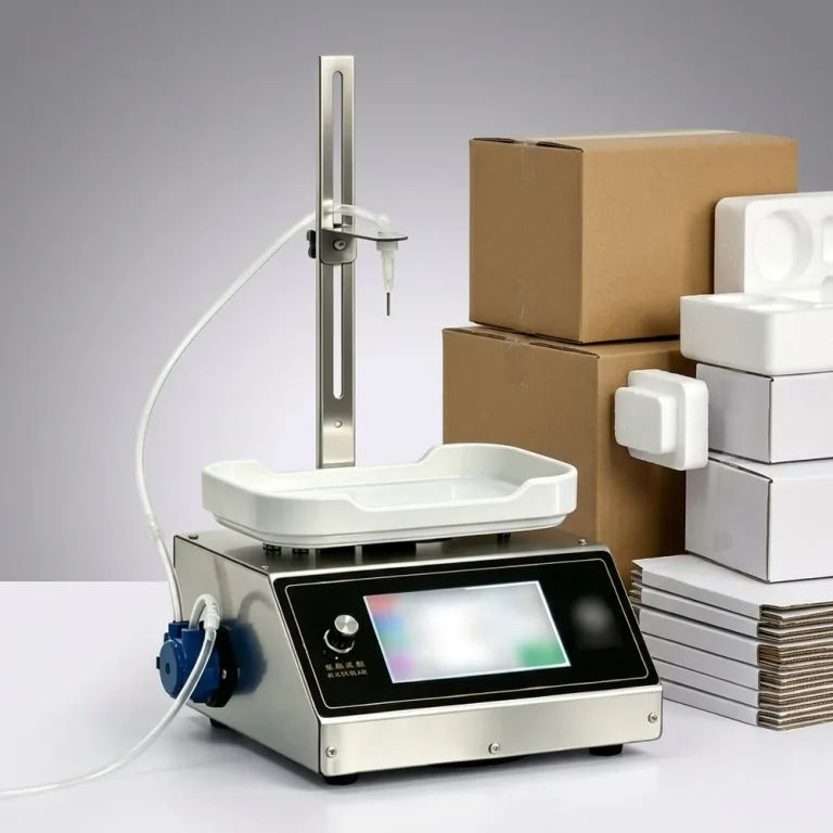 CSY-M90 Desktop Touchscreen Version Automatic Weighing Quantitative Liquid Filling Machine for Small Workspaces - Main image 2