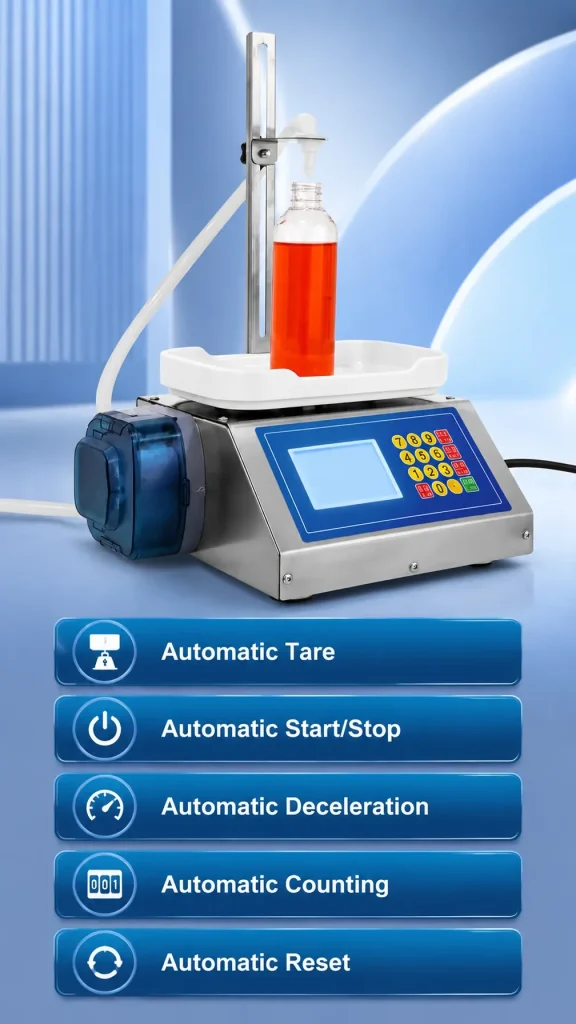 CSY 1200 Semi Auto Peristaltic Pump Liquid Filling Machine 2 to 100g Range for Glue Essence Oil and Chemical Solutions - Detail image 1