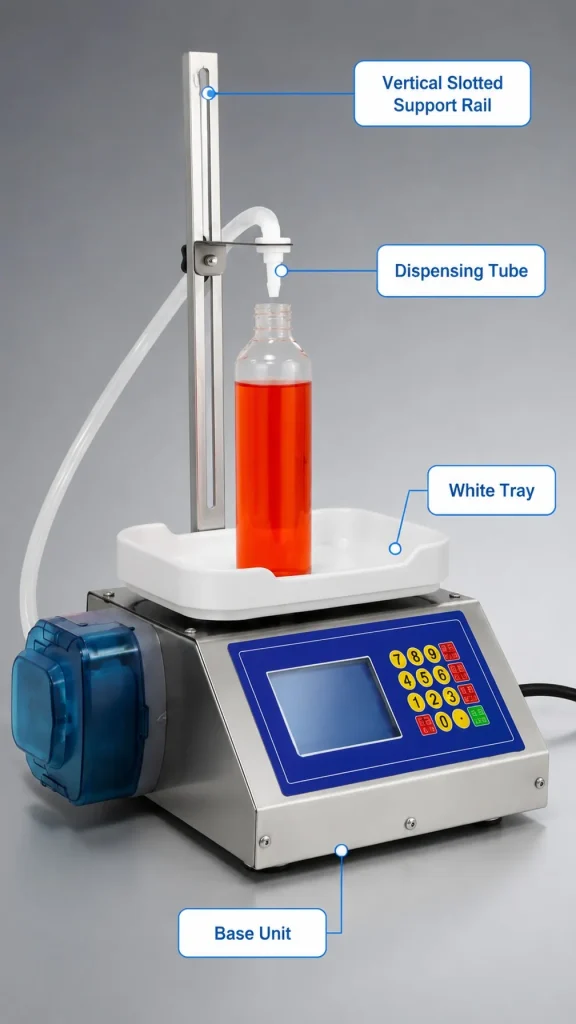 CSY 1200 Semi Auto Peristaltic Pump Liquid Filling Machine 2 to 100g Range for Glue Essence Oil and Chemical Solutions - Detail image 3