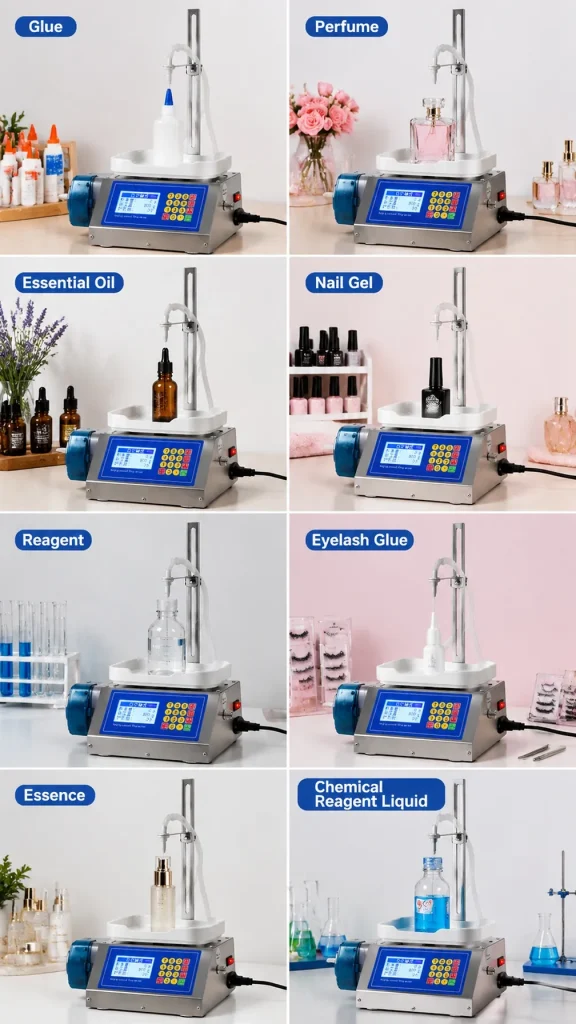 CSY 1200 Semi Auto Peristaltic Pump Liquid Filling Machine 2 to 100g Range for Glue Essence Oil and Chemical Solutions - Detail image 4