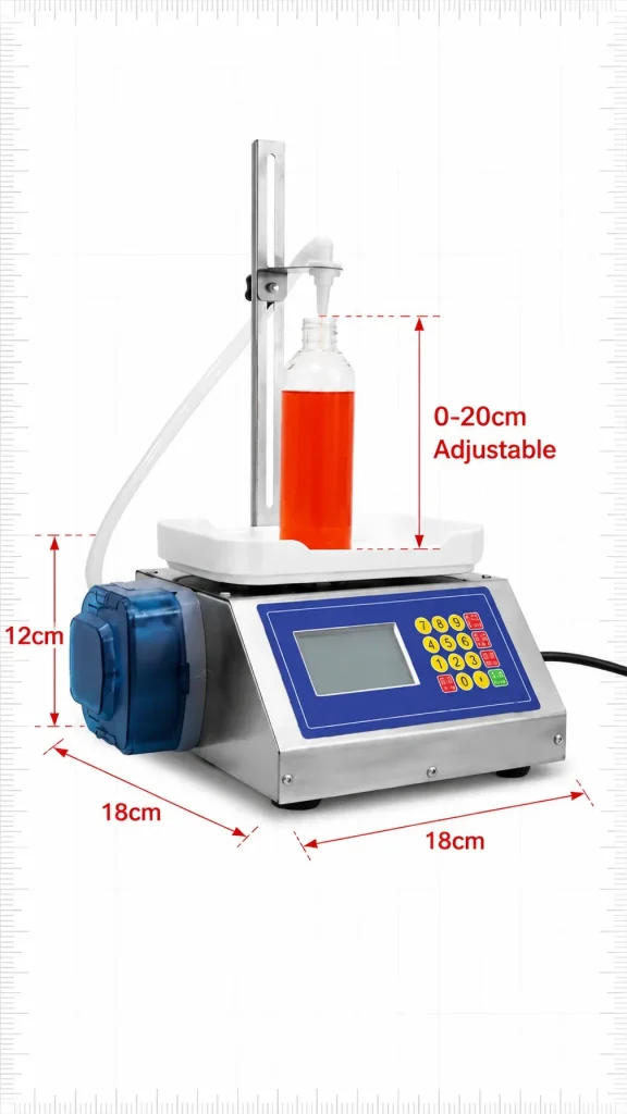 CSY 1200 Semi Auto Peristaltic Pump Liquid Filling Machine 2 to 100g Range for Glue Essence Oil and Chemical Solutions - Detail image 6