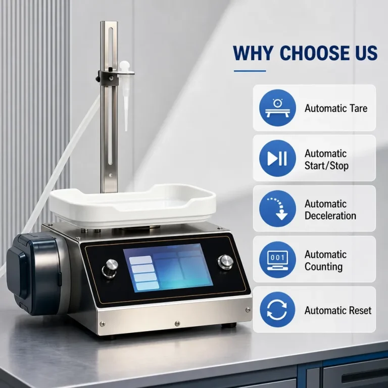 CSY1200 Desktop Semi-Automatic Peristaltic Pump Liquid Filling Machine 100g Filling Range 0.2g Accuracy Touch Screen - Main image 2