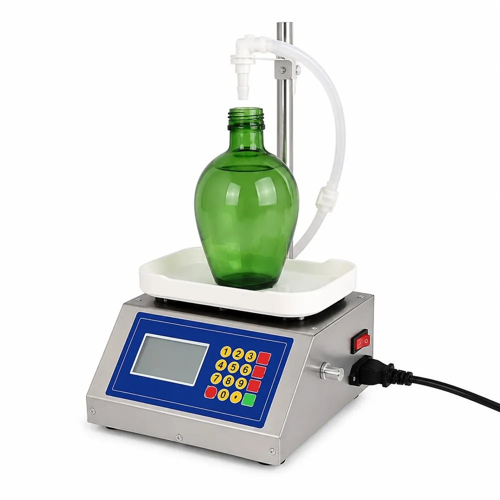 CSY3200 Small Weighing Type Quantitative Liquid Dispense Canned Sesame Paste Edible Oil Glue Viscous Volumetric Filling Machine - Main image 1
