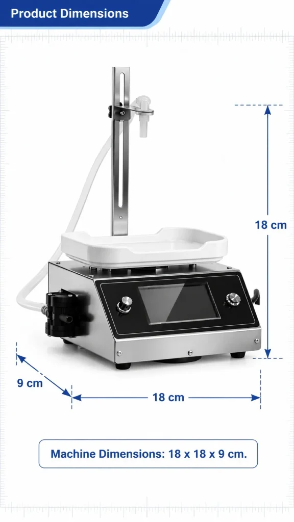 CSY3200 Semi Auto Liquid Filling Machine Desktop Diaphragm Pump Filler 8g to 1000g Capacity for Beverage Sauce Vinegar Oil - Detail image 6
