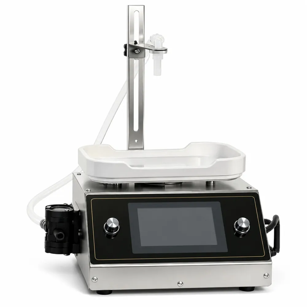 CSY3200 Semi Auto Liquid Filling Machine Desktop Diaphragm Pump Filler 8g to 1000g Capacity for Beverage Sauce Vinegar Oil - Main image 1