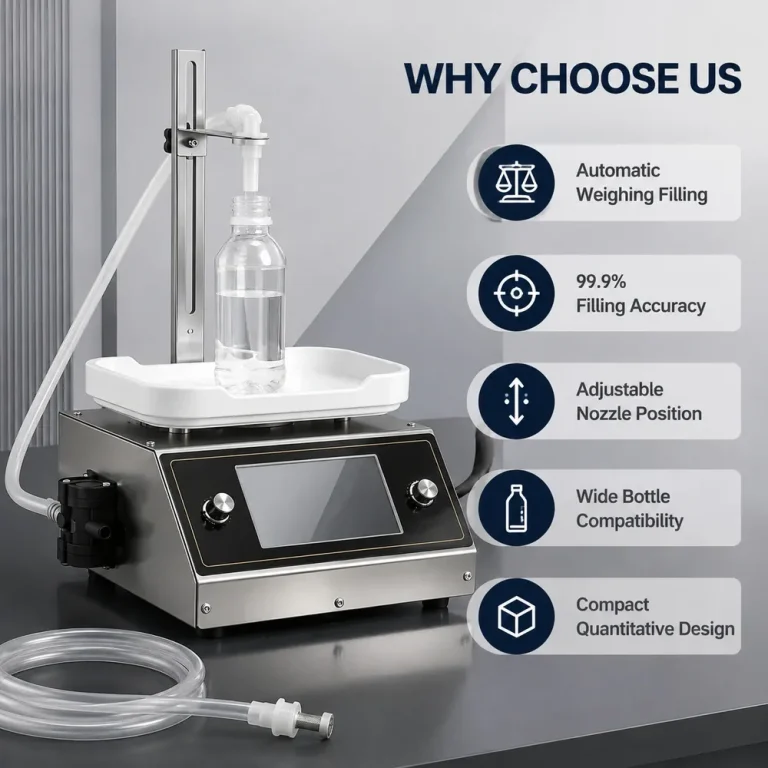 CSY3200 Semi Auto Liquid Filling Machine Desktop Diaphragm Pump Filler 8g to 1000g Capacity for Beverage Sauce Vinegar Oil - Main image 2