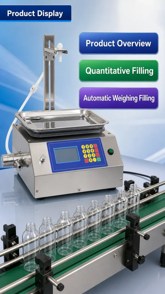 CSY-6500 Small Weighing Quantitative Filler with Corrosion Resistant Magnetic Pump for Oil Cleaner & Multi Liquids - Detail image 1
