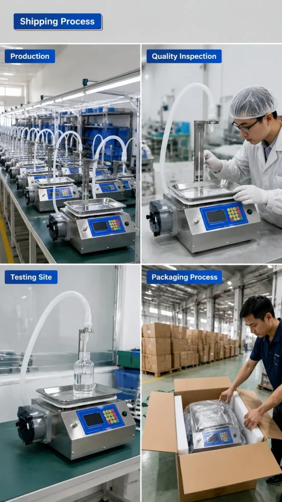 CSY 7500 Semi Auto Peristaltic Pump Liquid Filling Machine 10 to 5000g Range for Glue Essence Oil and Chemical Solutions - Detail image 6