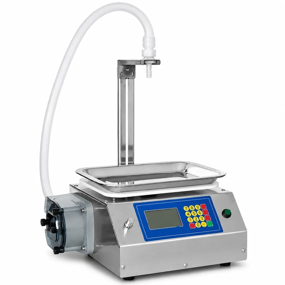 CSY 7500 Semi Auto Peristaltic Pump Liquid Filling Machine 10 to 5000g Range for Glue Essence Oil and Chemical Solutions - Main image 1
