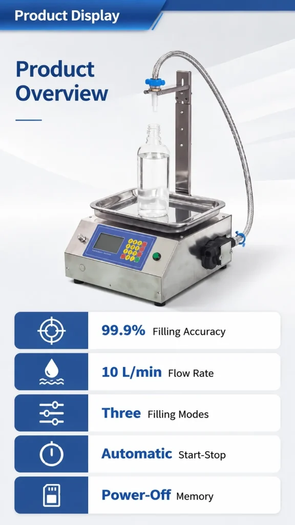 CSYL10 Small Weighing Type Quantitative Liquid Dispense Canned Sesame Paste Edible Oil Glue Viscous Volumetric Filling Machine - Detail image 1