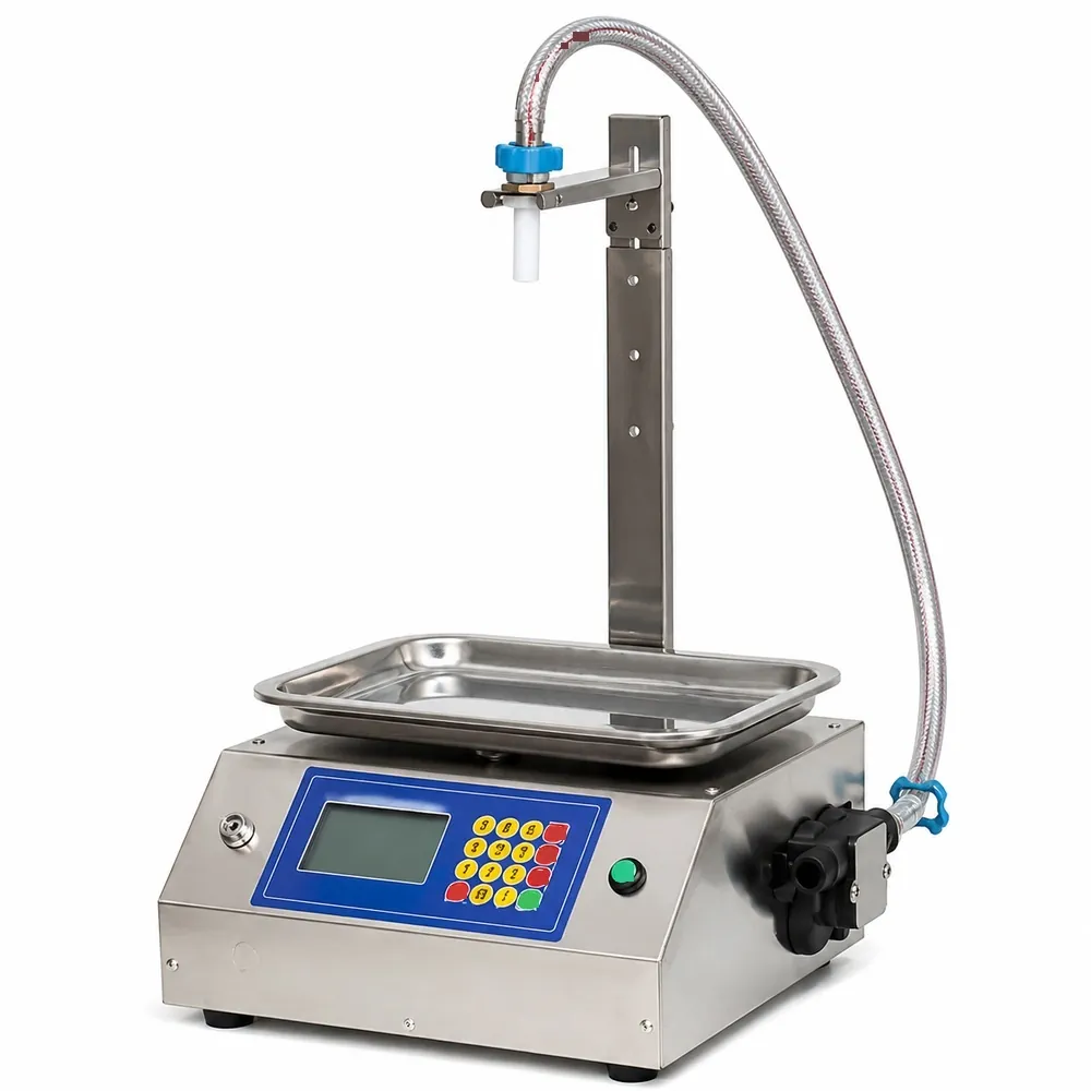 CSYL10 Small Weighing Type Quantitative Liquid Dispense Canned Sesame Paste Edible Oil Glue Viscous Volumetric Filling Machine - Main image 1