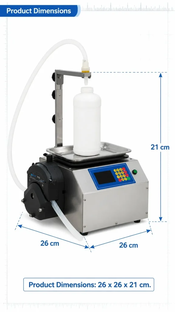 CSY-L13 TDesktop Semi-Automatic Liquid Filling Machine for Beverage Water Cosmetic & Oil with 10g-8kg Filling Range Plastic Cans - Detail image 6
