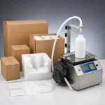 CSY-L13 TDesktop Semi-Automatic Liquid Filling Machine for Beverage Water Cosmetic & Oil with 10g-8kg Filling Range Plastic Cans - Main image 5