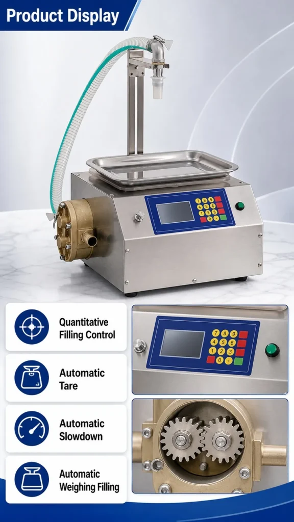 CSY-L15 Intelligent Electric Viscous Liquid Filler High Precision Dual Modes 1 Year Warranty for Plastic/Glass/Paper Cream - Detail image 1