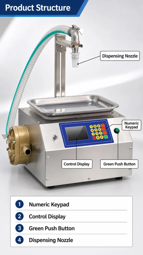 CSY-L15 Intelligent Electric Viscous Liquid Filler High Precision Dual Modes 1 Year Warranty for Plastic/Glass/Paper Cream - Detail image 3