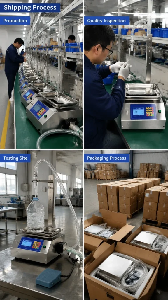 CSYL17 Small High Precision Semi-Automatic Volumetric Filling Machine for Canned Edible Oil Water Juice Viscous Liquids - Detail image 6