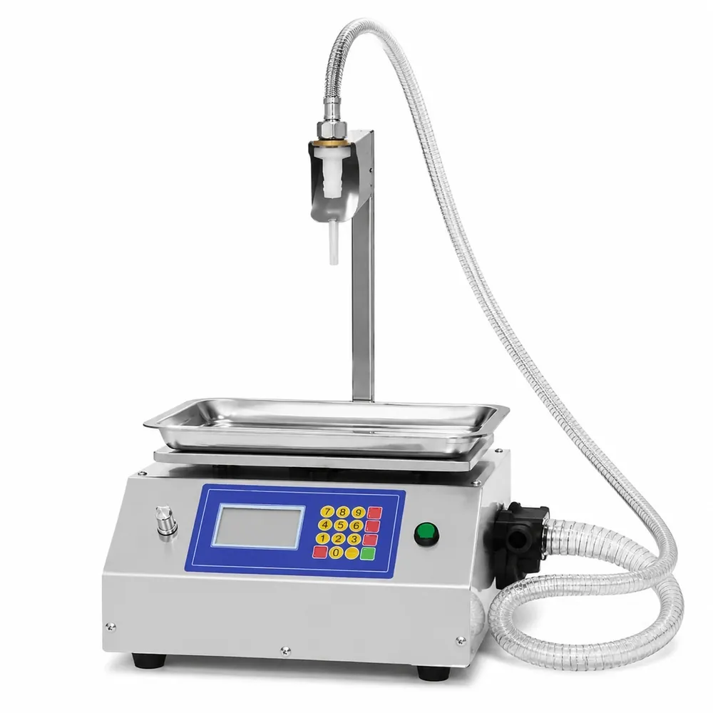 CSYL17 Small High Precision Semi-Automatic Volumetric Filling Machine for Canned Edible Oil Water Juice Viscous Liquids - Main image 1