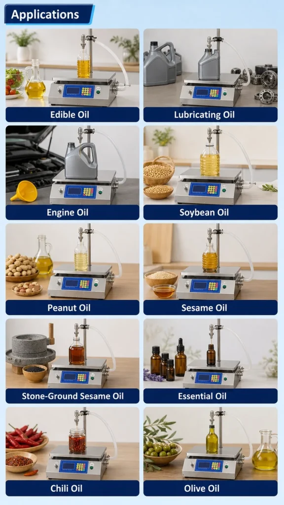 CSY-L20 High Precision Semi-Automatic Weighing Liquid Machine for Edible Oil Peanut Oil Rapeseed Oil Beverage Liquid Soap - Detail image 3