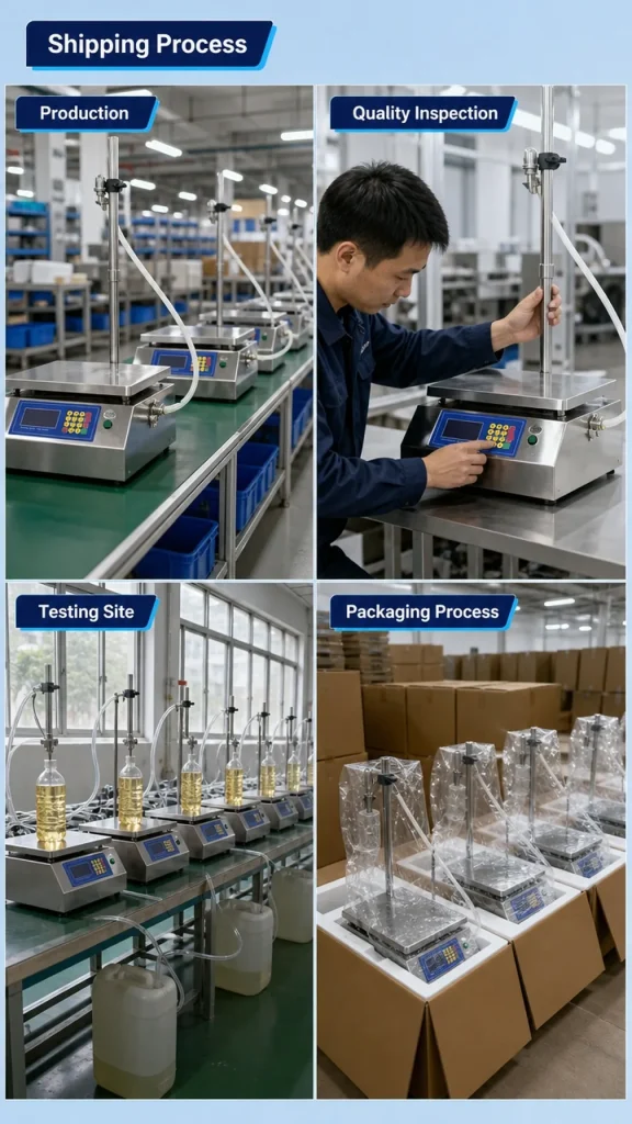 CSY-L20 High Precision Semi-Automatic Weighing Liquid Machine for Edible Oil Peanut Oil Rapeseed Oil Beverage Liquid Soap - Detail image 4