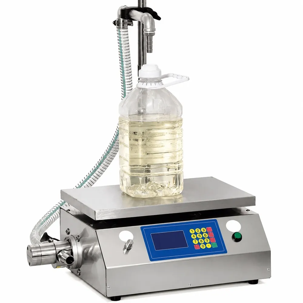 CSY-L30 Small Weighing Quantitative Filler with Corrosion Resistant Magnetic Pump for Oil Cleaner & Multi Liquids - Main image 1