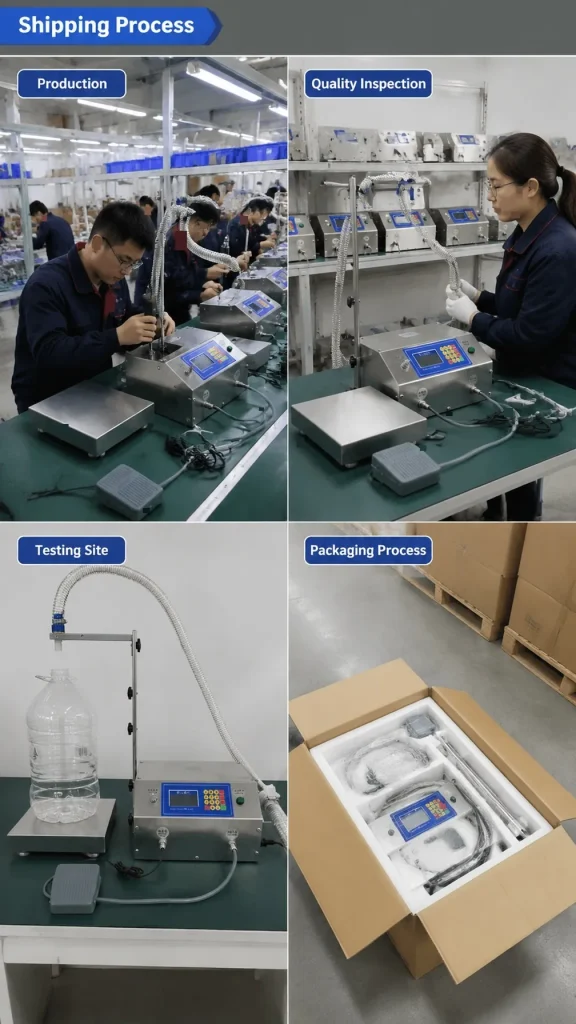 CSY-L36 Semi Auto Liquid Filling Machine Desktop Diaphragm Pump Filler 30g to 30kg Capacity for Beverage Sauce Vinegar Oil - Detail image 6