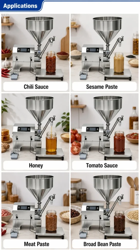 CSY-L80 Intelligent Electric Viscous Liquid Filler High Precision Dual Modes 1 Year Warranty Plastic/Glass/Paper Honey 10L - Detail image 4