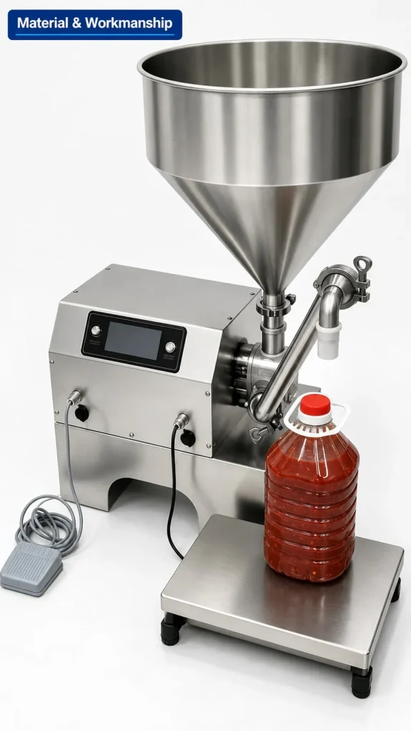 CSY-L80 Intelligent Electric Viscous Liquid Filler High Precision Dual Modes 1 Year Warranty Plastic/Glass/Paper Honey 10L - Detail image 5