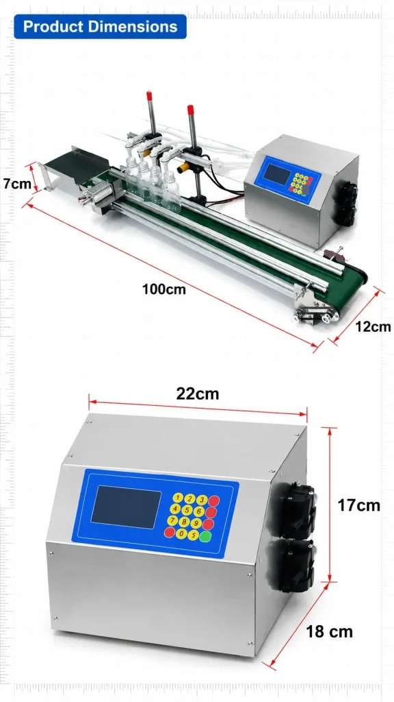 Small 4-Head High Precision Weighing Quantitative Liquid Filling Machine Peristaltic Pump for Water Pet Glass Essential Oil - Detail image 3