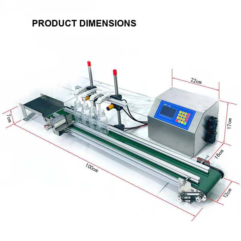 Small 4-Head High Precision Weighing Quantitative Liquid Filling Machine Peristaltic Pump for Water Pet Glass Essential Oil - Detail image 4