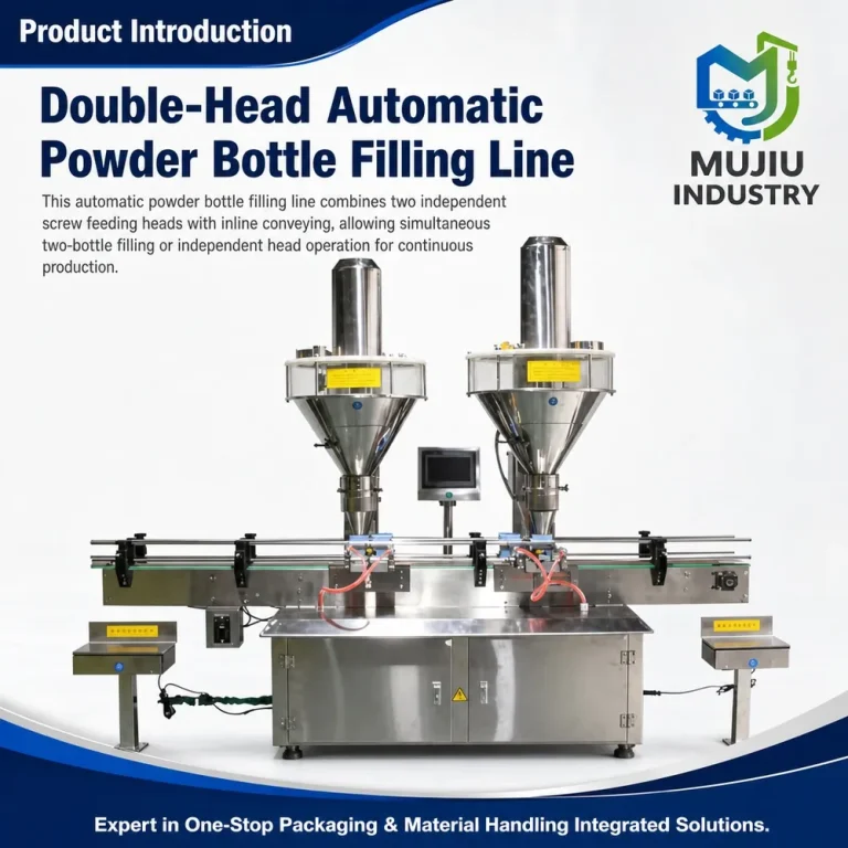 Automatic Double-Head Powder Bottle Filling Line 5g-1kg High Speed Twin Screw Dosing Machine for Jars and Cans - Main image 2