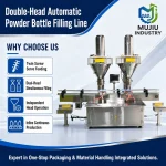 Automatic Double-Head Powder Bottle Filling Line 5g-1kg High Speed Twin Screw Dosing Machine for Jars and Cans - Main image 3
