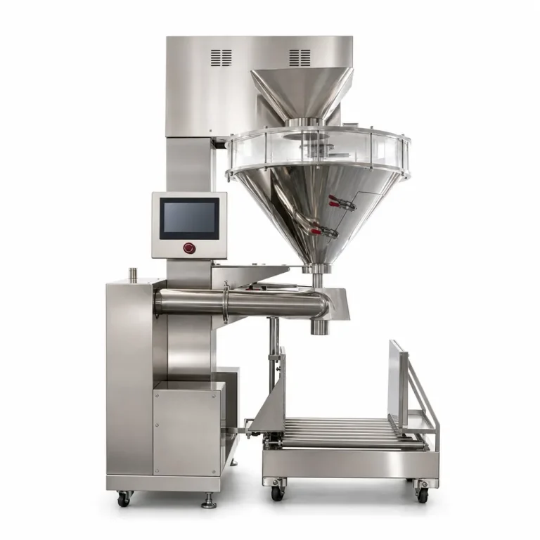 Double Air Dust Removal Powder Packaging Machine 1-10kg High-Dose Semi-Automatic Servo Screw Filler with Bag Support - Main image 1