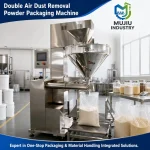 Double Air Dust Removal Powder Packaging Machine 1-10kg High-Dose Semi-Automatic Servo Screw Filler with Bag Support - Main image 5