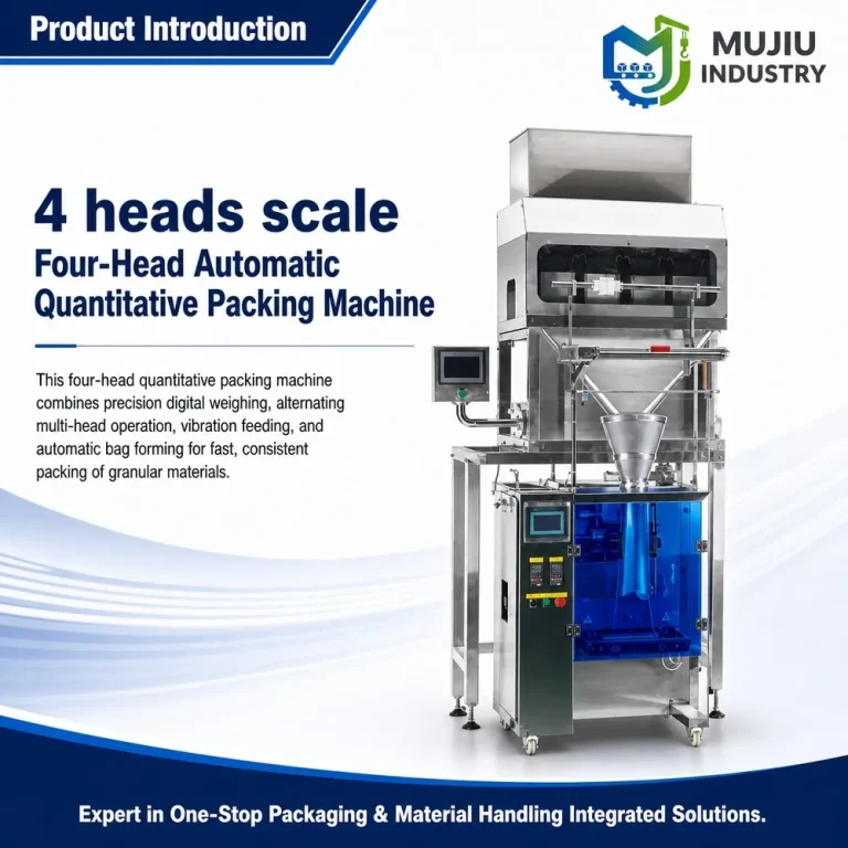 Fully Automatic Four-Head Quantitative Packing Machine 20-1000g VFFS Vertical Form Fill Seal for Granules - Main image 2