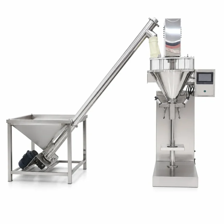 Semi-Automatic Powder Filling Packing Machine 5g-10kg Servo Screw Metering with Integrated Auger Conveyor - Main image 1