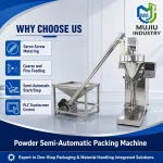Semi-Automatic Powder Filling Packing Machine 5g-10kg Servo Screw Metering with Integrated Auger Conveyor - Main image 3