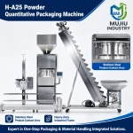Automatic 10-50kg Powder Quantitative Packaging Machine H-A25 with Double Screw Feeding and Sewing Conveyor - Main image 4