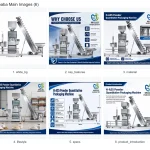 Automatic 10-50kg Powder Quantitative Packaging Machine H-A25 with Double Screw Feeding and Sewing Conveyor - Main image 6