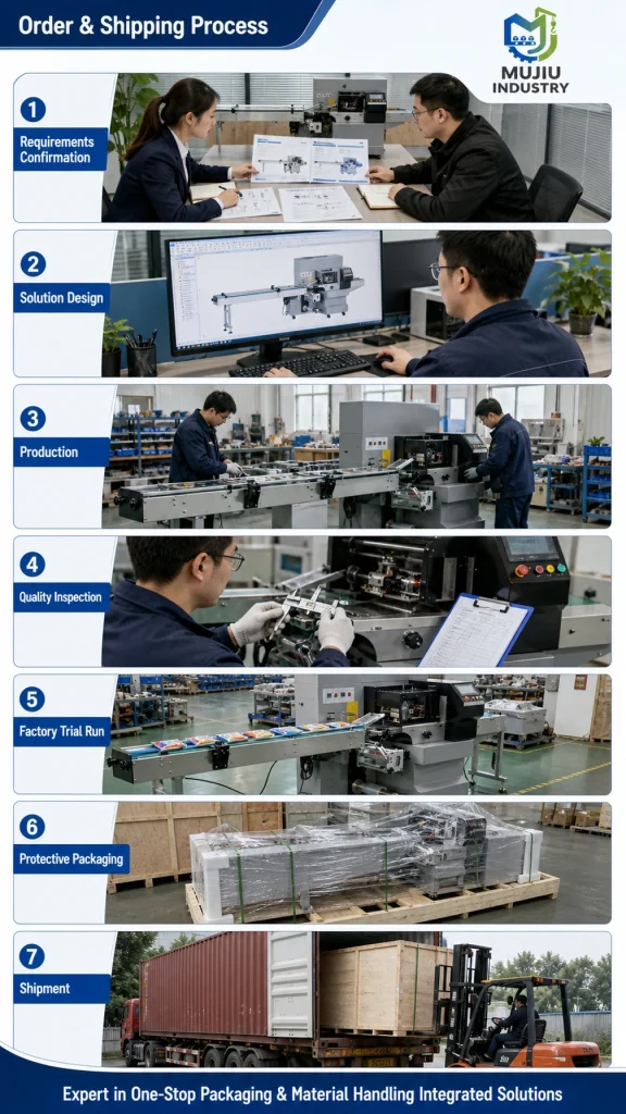 HC-320 Automatic Horizontal Pillow Packing Machine Flow Wrapping Machine for Biscuits Snack Bars and Bakery Products - Product detail image 6