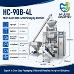 HC-90B-4L Automatic Four-Lane Back-Seal Powder Granule VFFS Sachet Packing Machine with Auger Metering and Touchscreen Control - Main image 6
