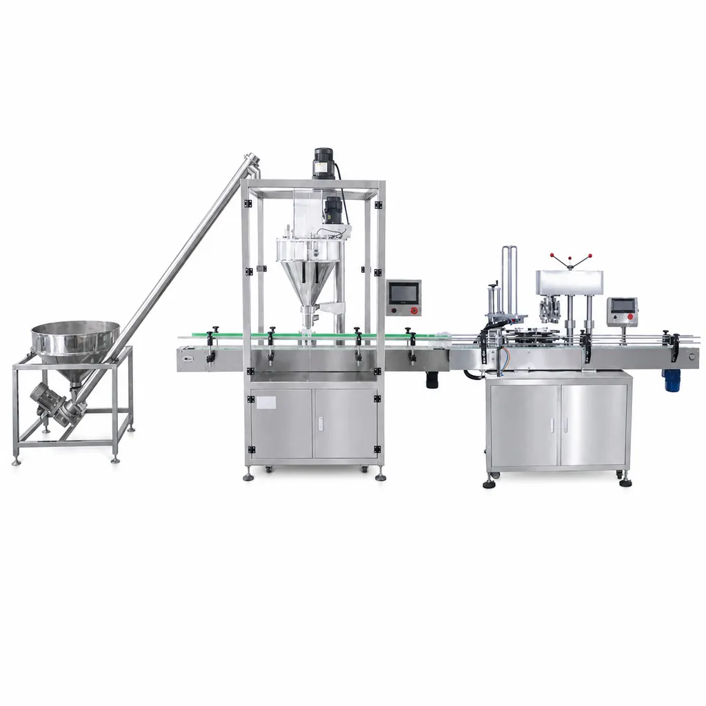 Automatic Powder Filling Machine HC-FG with Servo Auger Filling and Integrated Can Seamer - Main image 1