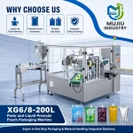 XG6/8-200L Automatic Premade Pouch Liquid Filling Machine Doypack Filling Sealing Machine for Paste Sauce and Liquid Seasoning - Main image 3