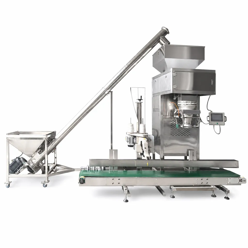 MUJIU H-50 10-50kg Granule Quantitative Packaging Machine Automatic Weighing Bag Filling Sealing Machine with Screw Feeder - Main image 1