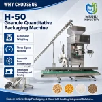 MUJIU H-50 10-50kg Granule Quantitative Packaging Machine Automatic Weighing Bag Filling Sealing Machine with Screw Feeder - Main image 3