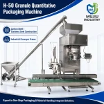 MUJIU H-50 10-50kg Granule Quantitative Packaging Machine Automatic Weighing Bag Filling Sealing Machine with Screw Feeder - Main image 4