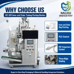 MUJIU HC-169 Automatic Inner and Outer Tea Bag Packing Machine with Tag and Thread Sealing Machine - Main image 3