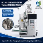 MUJIU HC-169 Automatic Inner and Outer Tea Bag Packing Machine with Tag and Thread Sealing Machine - Main image 4