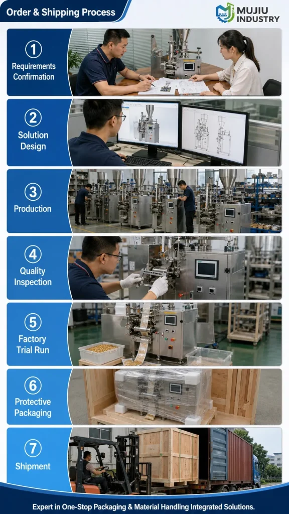 MUJIU HC-40 High-Speed Granule Packing Machine Automatic 3/4 Side Sealing Bagging Machine for 1-15g Granules - Detail image 6