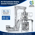 MUJIU HC-720 Automatic 10-Head Combination Weigher Packing Machine System for Granules Snacks Grains 10g-3000g - Main image 4